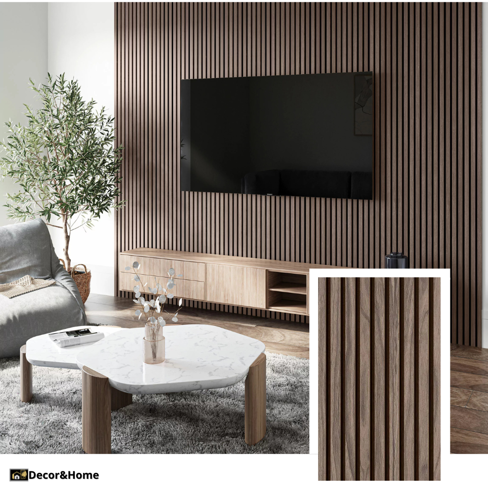 Decor&Home™ Signature Acoustic Slat Panel — Oak Natural
